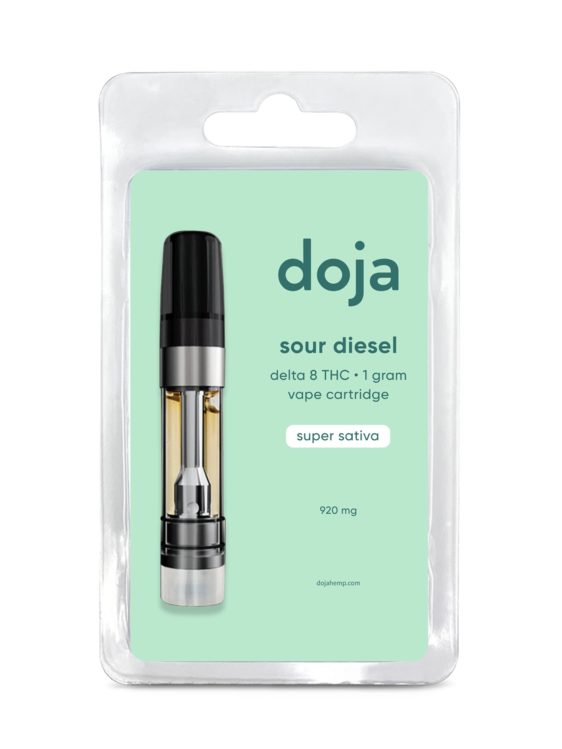 doja hemp sour diesel delta 8 vape cartridge online 2022