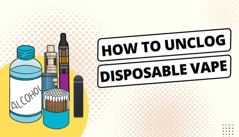 how to unclog disposable thc vape
